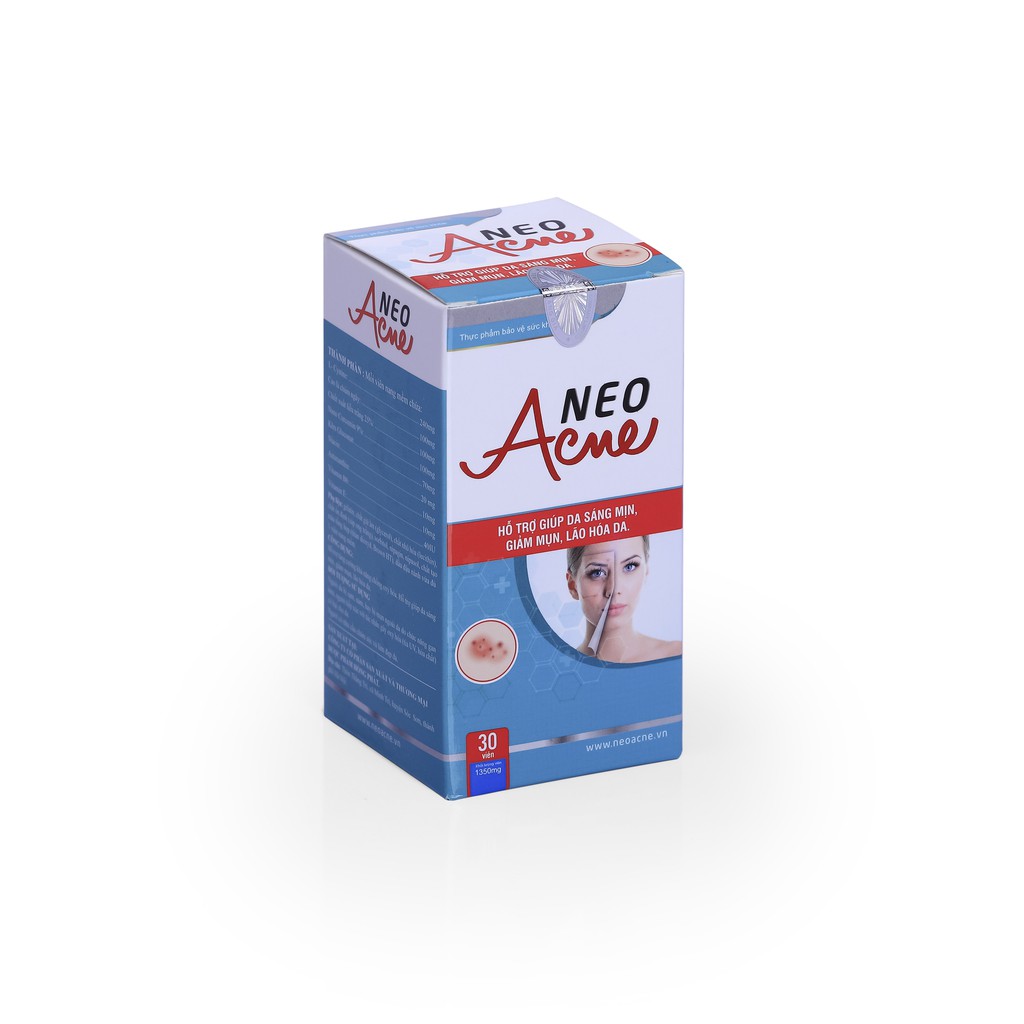 Thực phẩm bảo vệ sức khỏe VIÊN UỐNG HỖ TRỢ TRỊ MỤN NEO ACNE (hộp 30 viên) | BigBuy360 - bigbuy360.vn