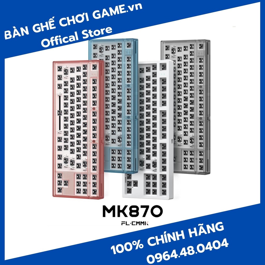 [Mã 254ELSALE giảm 7% đơn 300K] Bộ kit phím cơ FL-Esports MK870 Hotswap RGB sẵn foam - switch xuôi - hàng chính hãng