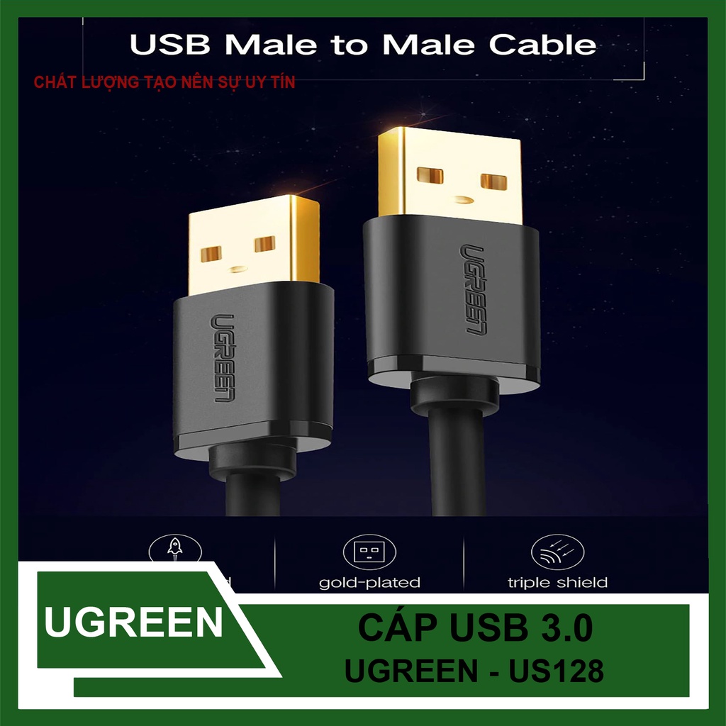 Dây Cáp USB 3.0 Hai Đầu Dương Chính Hãng UGREEN US128