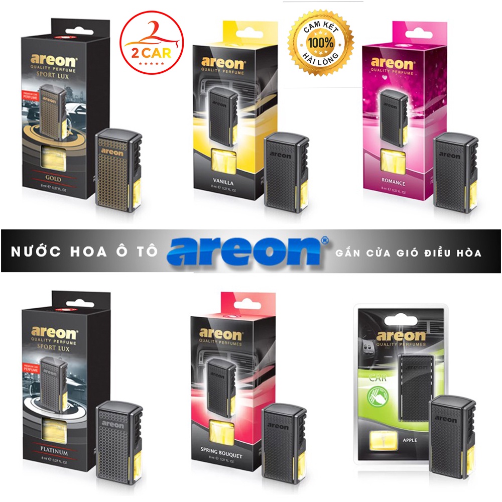 Nước hoa AREON - Nước Hoa Ô Tô Kẹp Cửa Gió Khử Mùi Xe Hơi Chính Hãng Nhập Khẩu Bulgaria