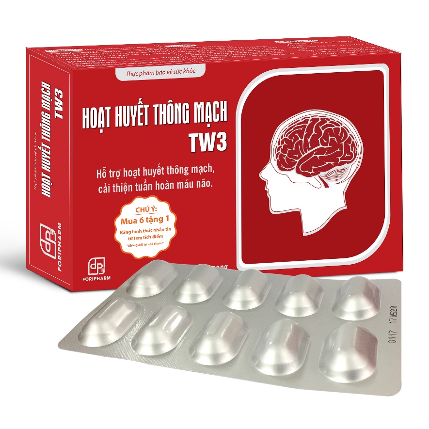 HOẠT HUYẾT THÔNG MẠCH TW3 hộp 30 viên - Dùng cho người lưu thông máu kém, thiểu năng tuần hoàn não