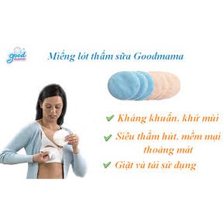 Hộp 8 Miếng lót thấm sữa giặt được Goodmama