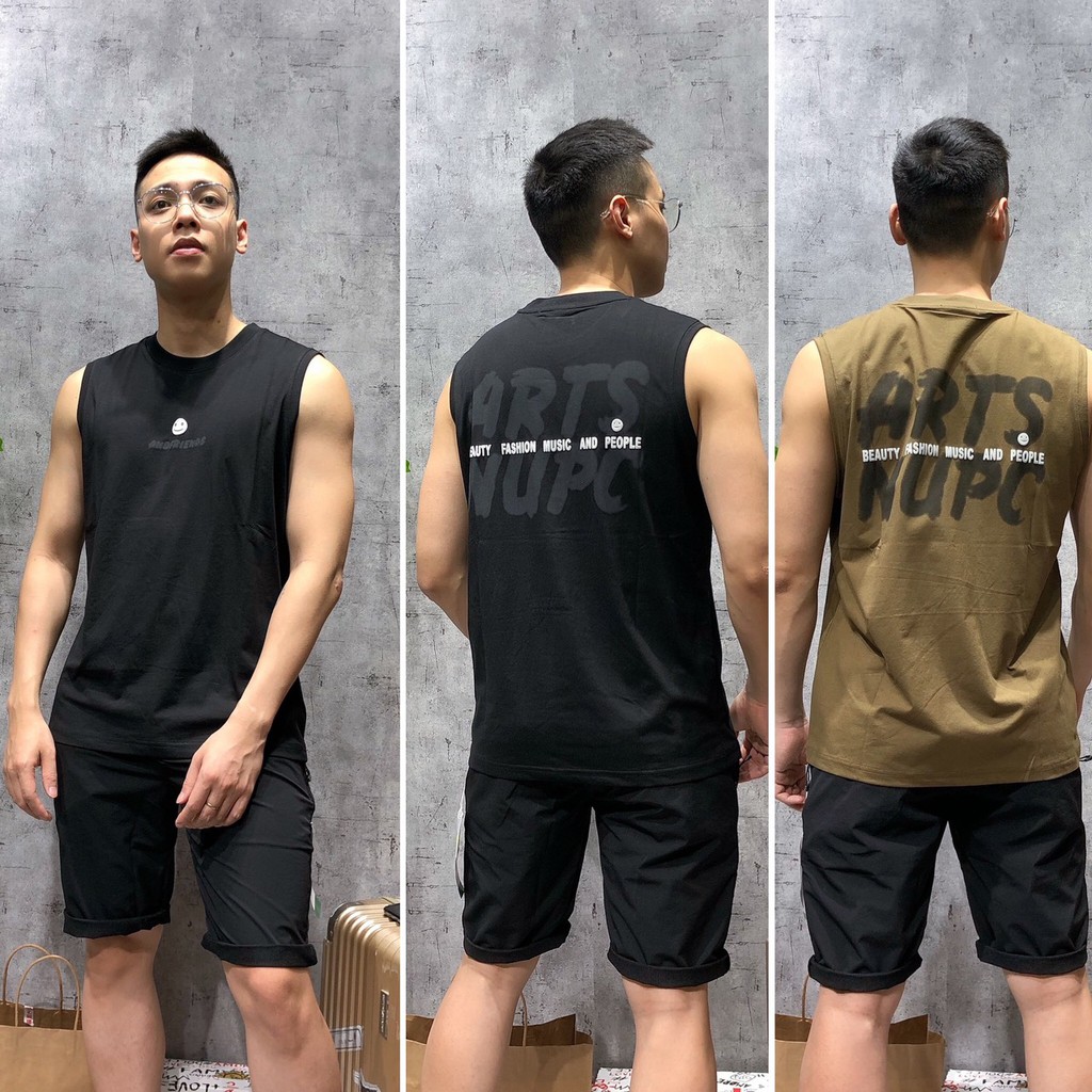 Áo sát nách tanktop bigsize 100kg gym body nam thể thao xuất khẩu SNTQ 119