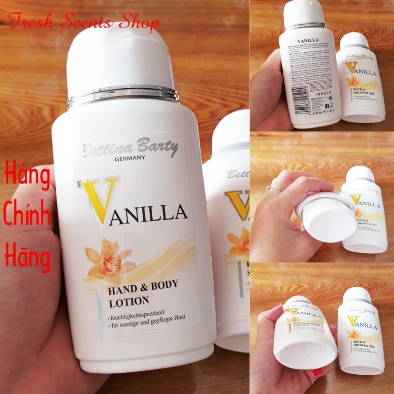 Dưỡng thể Vanilla 150ml hương nước hoa - Nhập khẩu Đức - Thơm dai và săn chắc làn da
