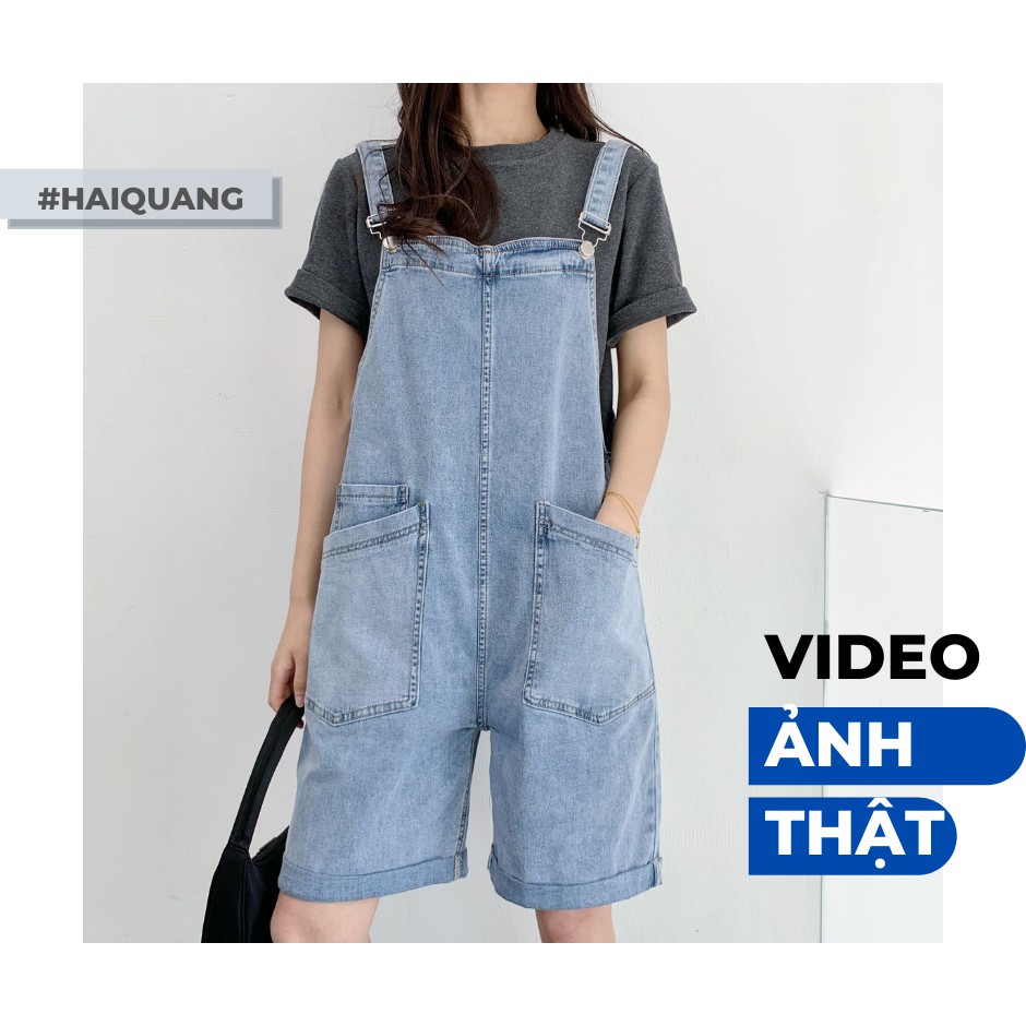 YẾM QUẦN SHORT JEAN HAIQUANG DÁNG LỬNG CÁ TÍNH MÀU XANH NHẠT TÚI CHÉO CỰC XINH