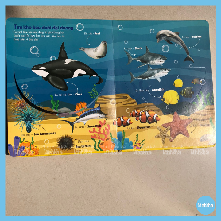 Sách Lift-The-Flap - First 100 Animals - 100 từ đầu tiên về các loài động vật - Nhà phát hành Đinh Tị