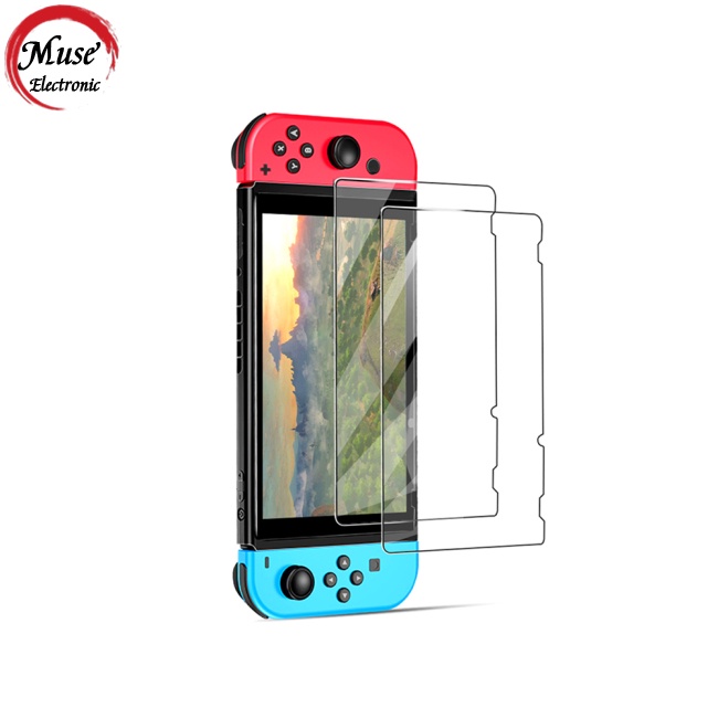 Set 2 MiếNg DáN KíNh CườNg LựC BảO Vệ MàN HìNh Cho MáY Chơi Game Ns Switch