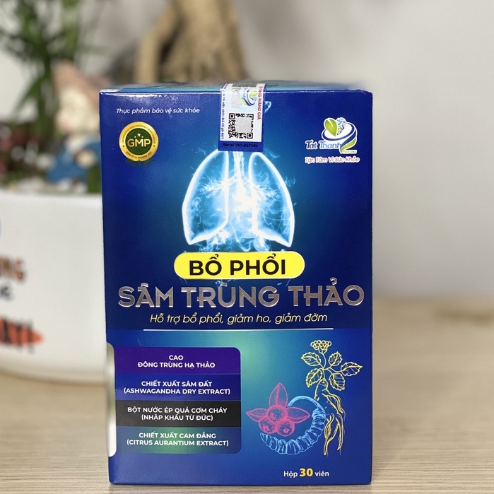 Viên bổ phổi sâm trùng thảo Tất Thành Pharma 30 viên
