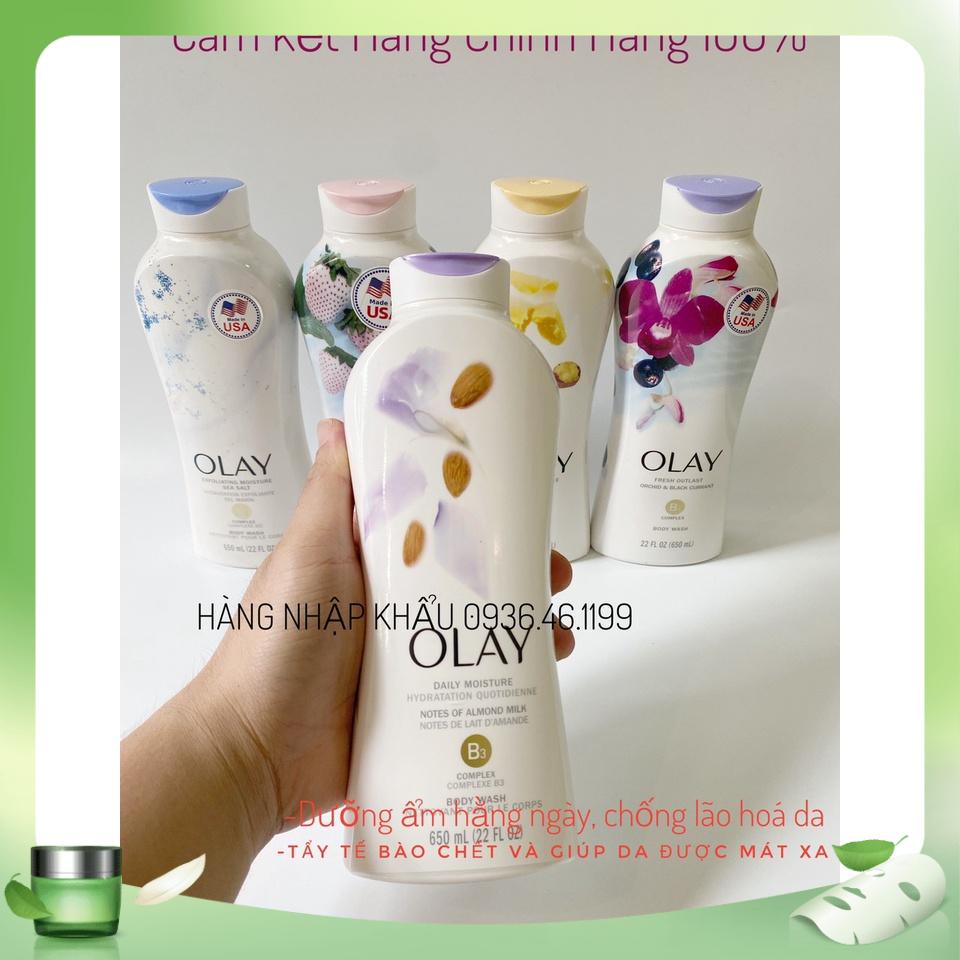 Chai to Sữa tắm Olay dưỡng da Chống lão hóa 650ml/chai Mỹ