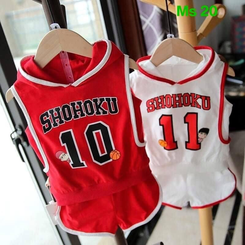 Set Đồ Thể Thao Shohoku Cho Bé Trai Bé Gái Siêu Đáng Yêu Size 8-18kg