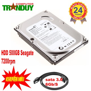 Ổ Cứng máy bàn 500GB Seagate, 7200rpm.sata 3 16MB Cache. Hàng Tháo máy bộ BH 24 tháng