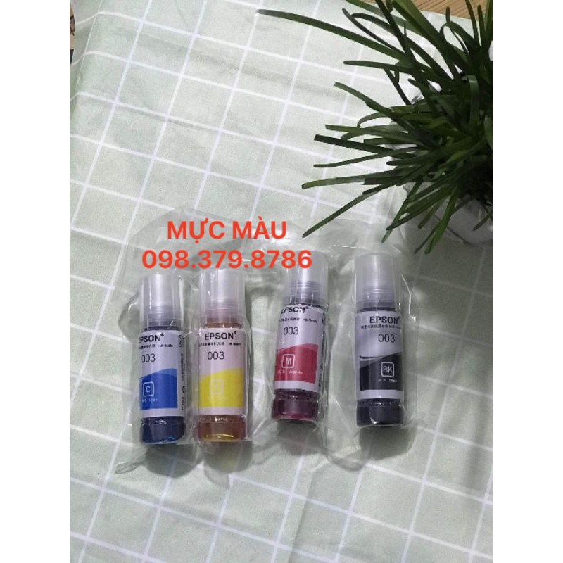 Mực in màu 003 Ep.son L1110, L3110, L3150,L4150,L1110- mã 003 Hàng nhập khẩu