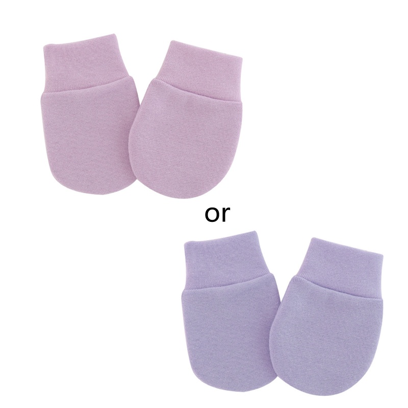1 đôi găng tay cotton mềm chống cào xước cho bé sơ sinh