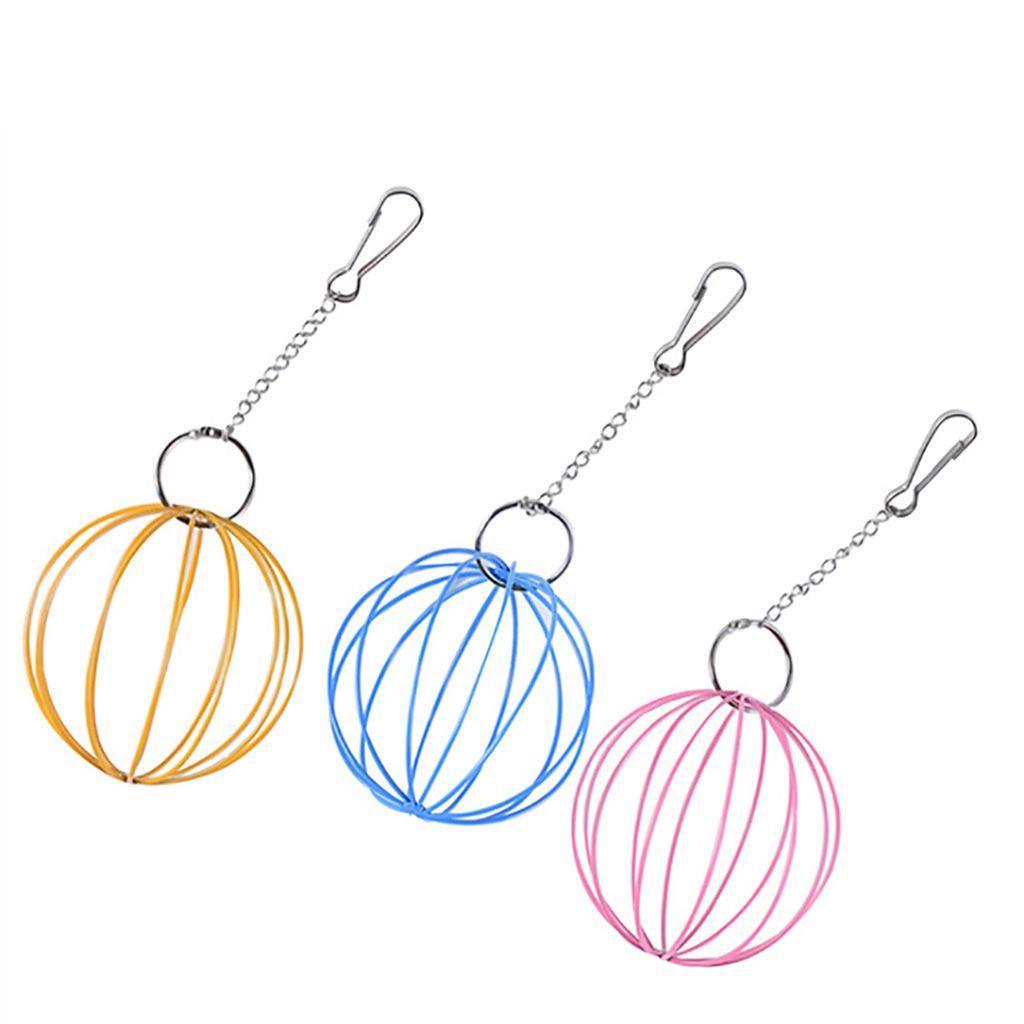 Dụng Cụ Đựng Thức Ăn Cho Chuột Hamster Hình Cầu Bằng Kim Loại Tiện Dụng