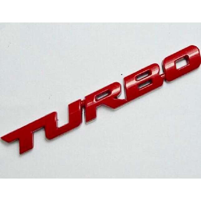 TEM TURBO CHỮ NỔI KIM LOẠI HÀNG CAO CẤP TRANG TRÍ XE MÁY CỰC ĐẸP