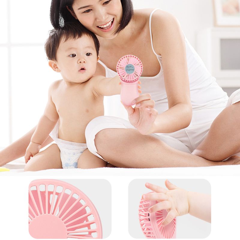 Quạt Điện USB Cầm Tay Mini 2 Tốc Độ Yên Tĩnh Cho Nhà Ở / Văn Phòng / Xe Hơi