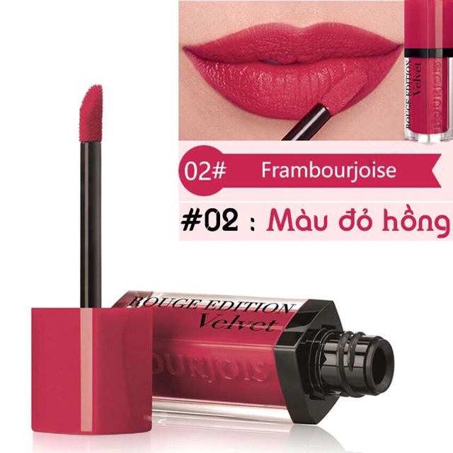 Son Bourjois Velvet #01 đến #17 đồng giá 179k