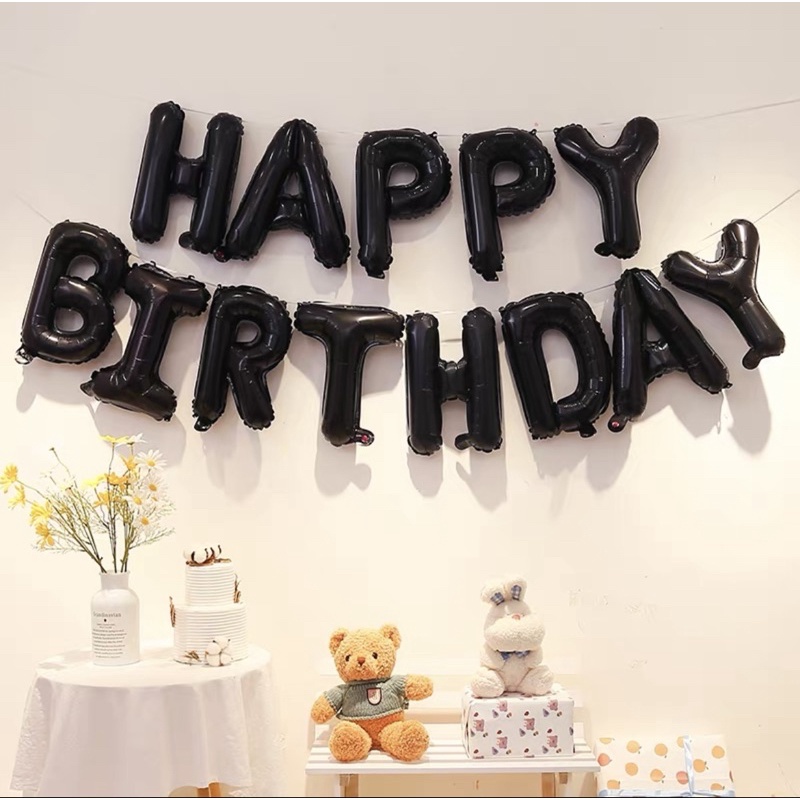 Bóng nhôm Happy Birthday trang trí tiệc sinh nhật