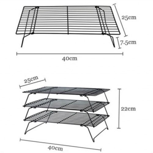 Khay 3 Tầng Xếp Chồng Làm Nguội Bánh | BigBuy360 - bigbuy360.vn