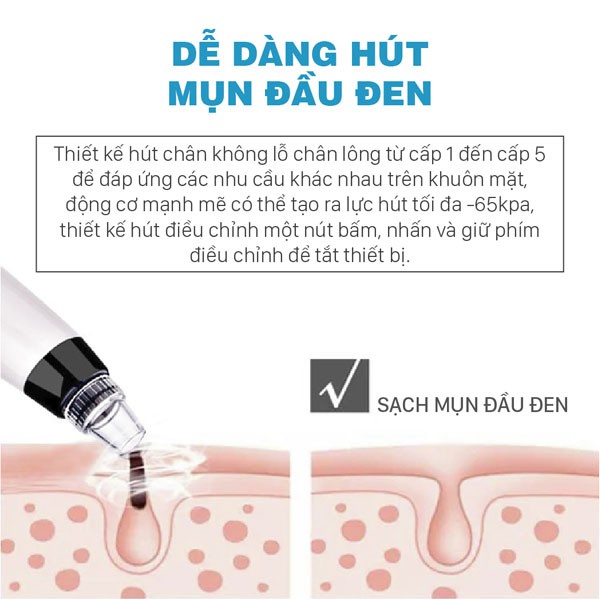 Máy Hút Mụn Cầm Tay Mini Haili Care Chính Hãng | BigBuy360 - bigbuy360.vn