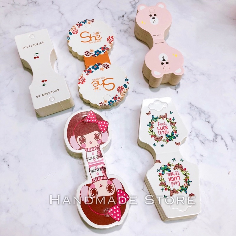 20 Bìa gài kẹp tóc, chun buộc tóc