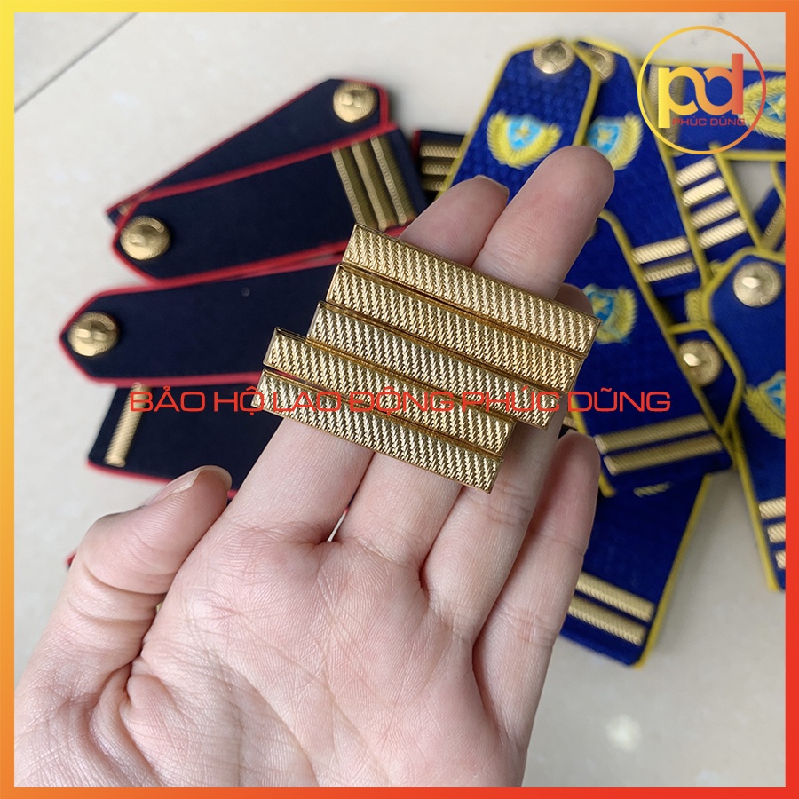 Gạch đồng gắn cầu vai đồng phục bảo vệ chuyên nghiệp sang trọng đẹp giá rẻ