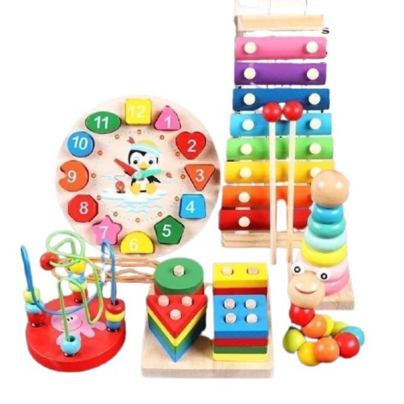 Đồ chơi cho bé gái bé trai bằng gỗ thông minh phát triển trí tuệ giáo dục mầm non Smart-toys