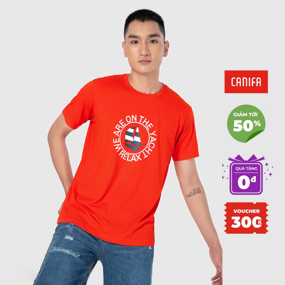 Áo phông nam Cotton USA 8TS21S020 Canifa