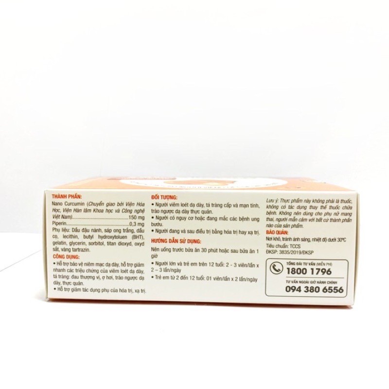 CHÍNH HÃNG - Cumargold - Hỗ Trợ Điều Trị Viêm Loét Dạ Dày Hộp 30 Viên