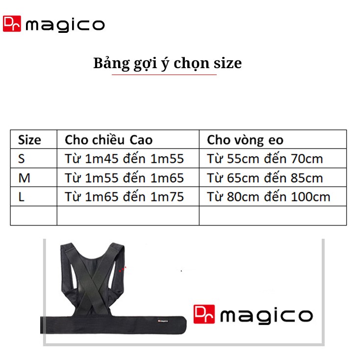 Áo Chống Gù Lưng Nhật Bản - Dr. Magico