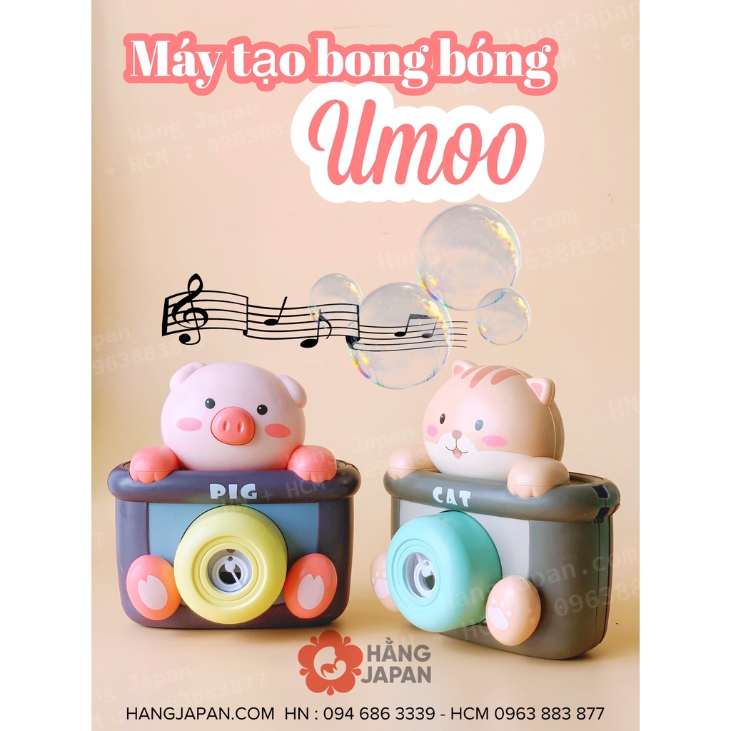 Đồ chơi máy ảnh tạo bong bóng Umoo UM-1076 cho bé hình  heo con ngộ nghĩnh