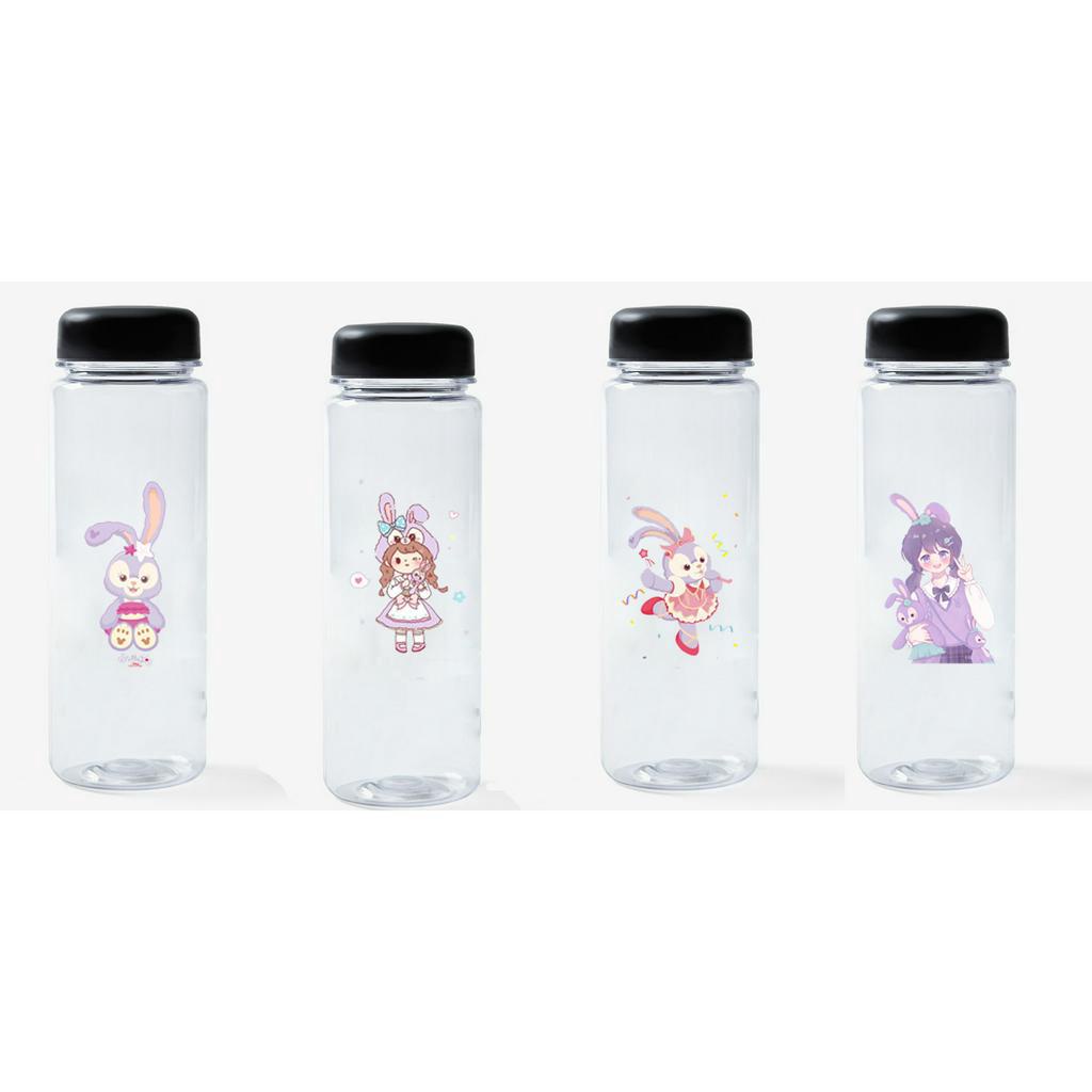 Bình nước gấu dâu tây lotso thỏ stella cáo lina nhựa in màu BNI30 công chúa hoạt hình 500ml dễ thương DF friends