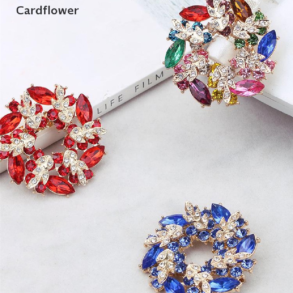 Ghim Cài Áo Hình Hoa Đính Đá Thời Trang Cho Nữ