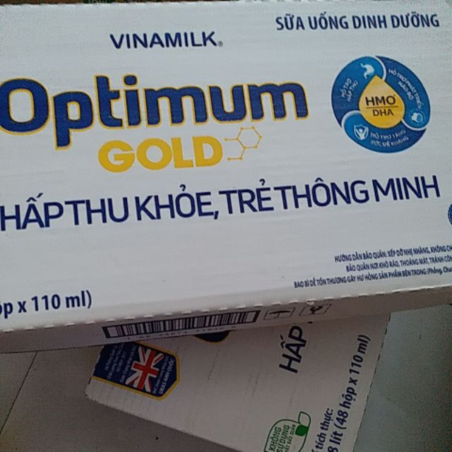Thùng 48 hộp sữa bột pha sẵn Optimum Gold 110ml (08/2021)