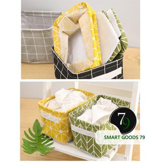 [Freeship hàng cao cấp 339 ] giỏ vải đụng đồ mini khung thép đa năng đựng được các loại vừa tap vừa ngăn tủ