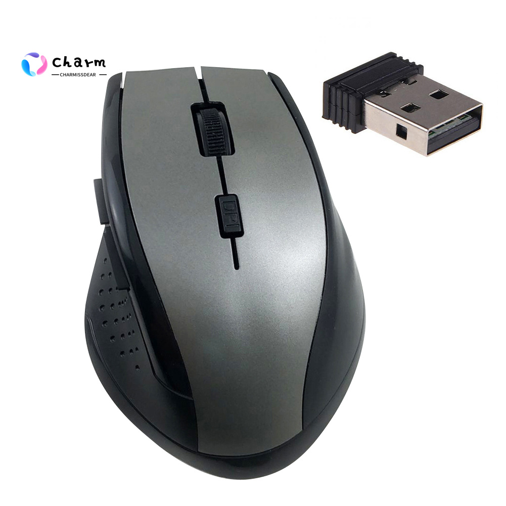 [CS] Stock PC Computer Laptop Ergonomic 6 Keys 3200DPI Optical 2.4GHz Wireless Gaming Mouse