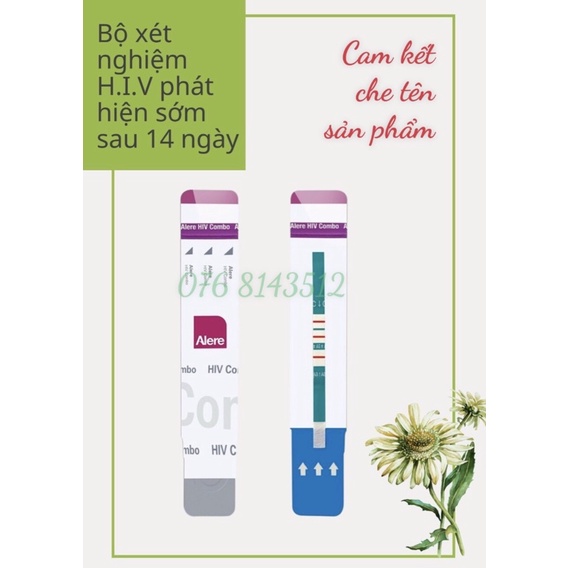 Test Hiv Combo Ag/Ab (Phát Hiện Sớm Sau 14 Ngày Tính Từ Lúc Có Nguy Cơ Lây Nhiễm)