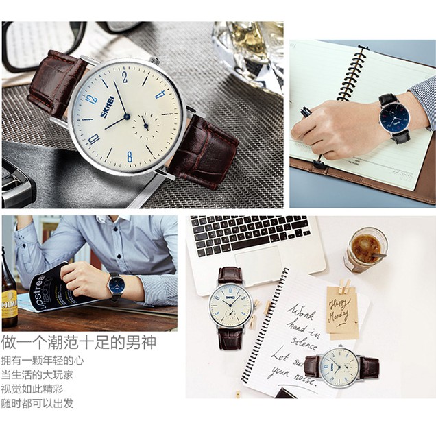 Đồng Hồ SKMEI 9120 Dây Da Kiểu Máy Thạch Anh Sang Trọng Cho Nữ | BigBuy360 - bigbuy360.vn