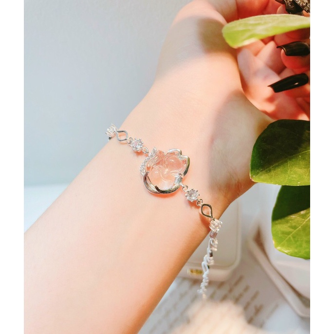 LẮC TAY HỒ LY CHO BẠN NỮ ĐỦ MÀU- LẮC TAY BẠC TA