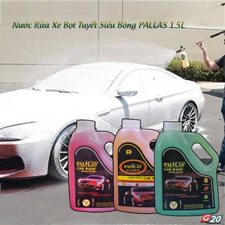 Nước Rửa Xe Bọt Tuyết Siêu Bóng PALLAS 1.5L - Hương Dâu, Hương Táo, Hương Cam, Pha 1/50