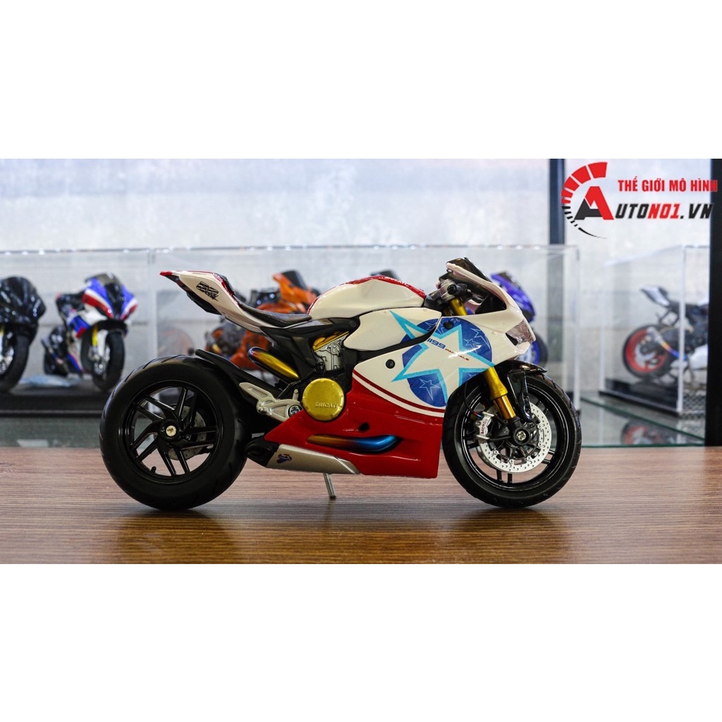 MÔ HÌNH XE ĐỘ DUCATI 1199 PANIGALE CUSTOM NICKY HAYDEN 69 1:12 AUTONO1 D183