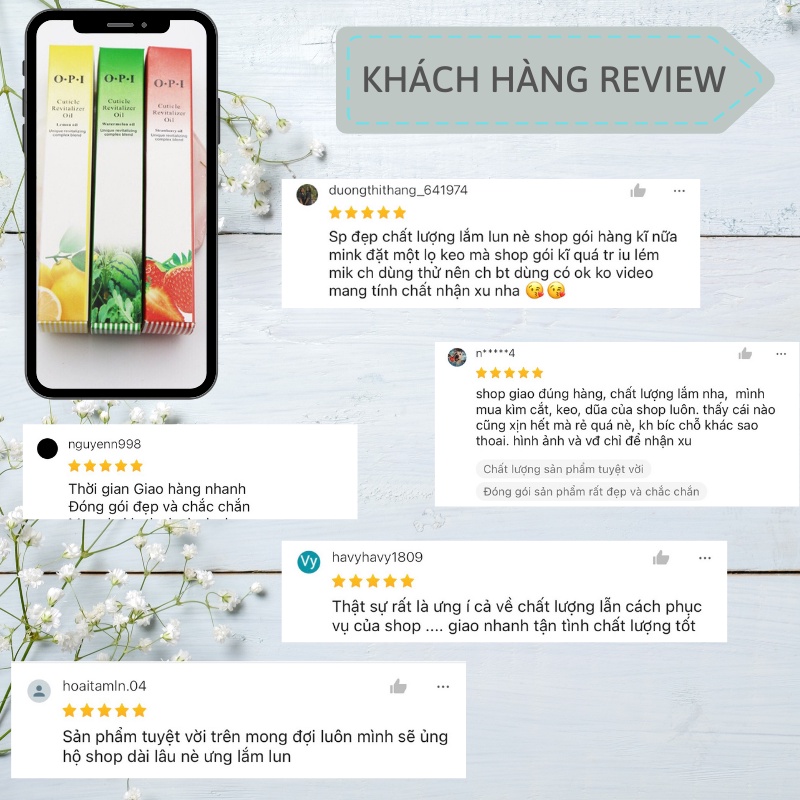 Bút dưỡng viền móng tay OPI phụ kiện nail giá rẻ VUA SƠN AS