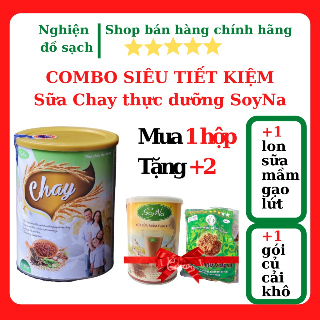 [combo siêu tiết kiệm] Sữa chay SoyNa thực dưỡng 10 loại hạt