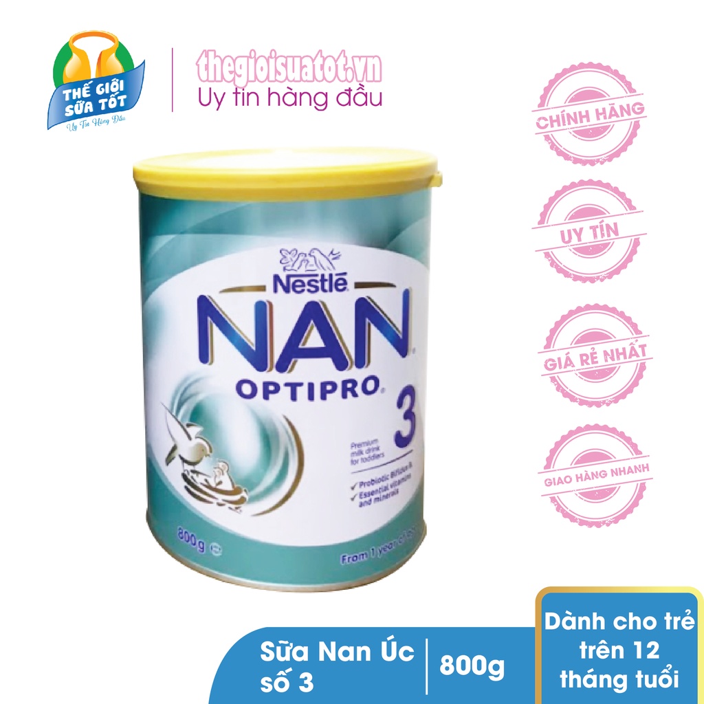 SỮA NAN ÚC SỐ 3 OPTIPRO - 800G (cho bé từ 1 tuổi)