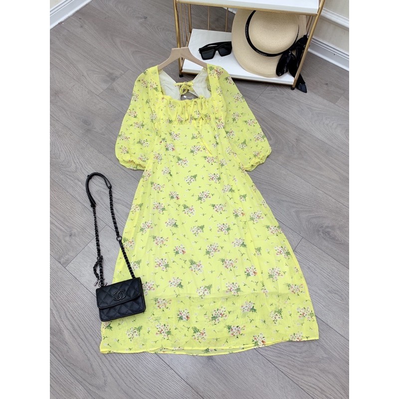 Váy voan hoa, đầm maxi hoa nhún ngực siêu xinh (Có ảnh và video thật,hàng 2 lớp đẹp) | BigBuy360 - bigbuy360.vn