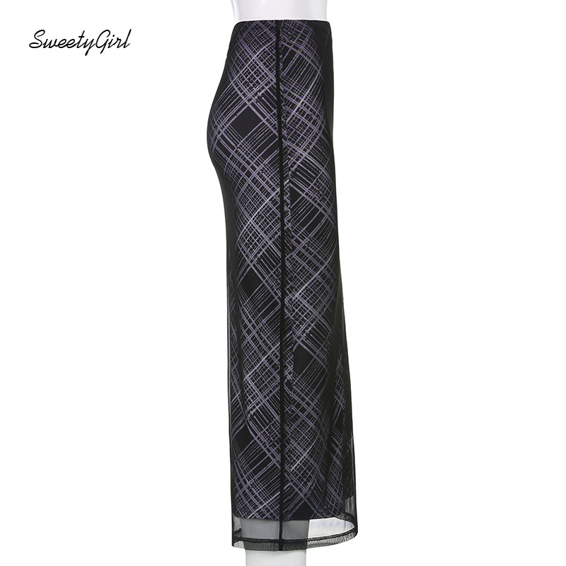 Chân Váy Caro Lưng Cao Thời Trang Cho Nữ