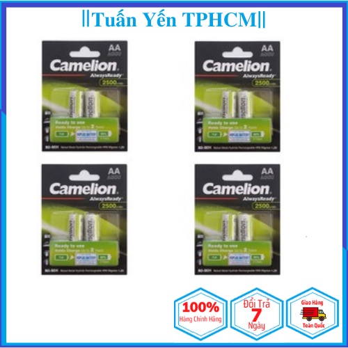 COMBO 8 VIÊN PIN SẠC 2500MAH CAMELION CHÍNH HÃNG (4 VỈ)