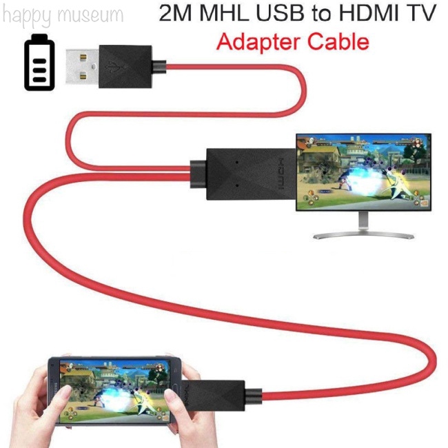 Cáp Chuyển Đổi Micro Usb Sang Hdmi 1080p Hd Tv 11pin Cho Điện Thoại Android Samsung