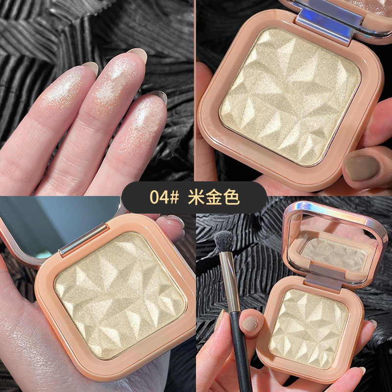 Bảng Phấn Bắt Sáng 4 Màu Lấp Lánh Dạng Nén