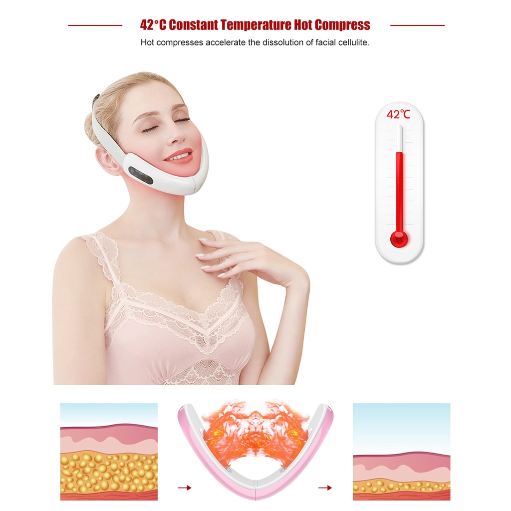 Máy Mát Xa Nâng Cơ Mặt Tạo Cằm Chữ V EMS Tiện Dụng